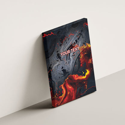 Australia Bushfire Aboriginal Personalised Canvas Wall Art Fire Dreaming Healing Country