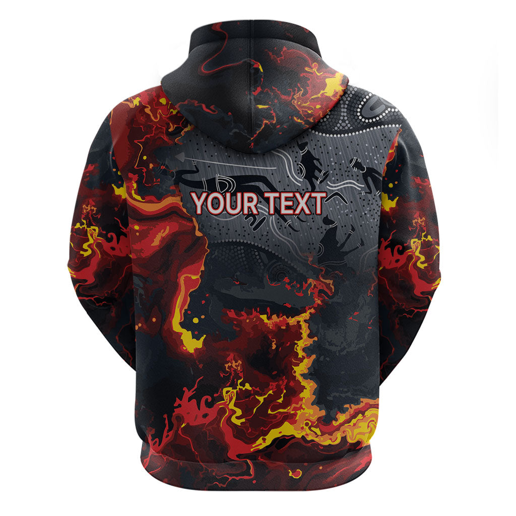 Australia Bushfire Aboriginal Personalised Hoodie Fire Dreaming Healing Country