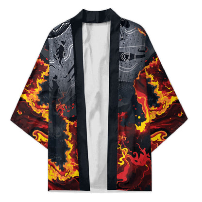 Australia Bushfire Aboriginal Personalised Kimono Fire Dreaming Healing Country