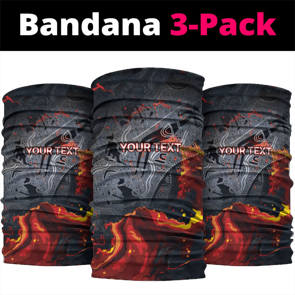 Australia Bushfire Aboriginal Personalised Neck Gaiter Fire Dreaming Healing Country