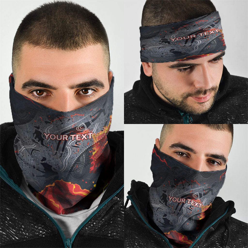 Australia Bushfire Aboriginal Personalised Neck Gaiter Fire Dreaming Healing Country