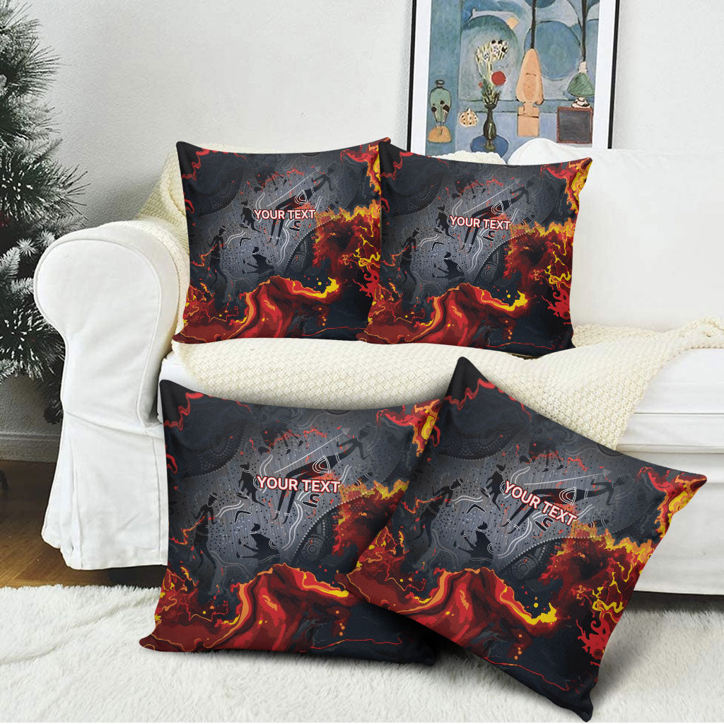 Australia Bushfire Aboriginal Personalised Pillow Cover Fire Dreaming Healing Country