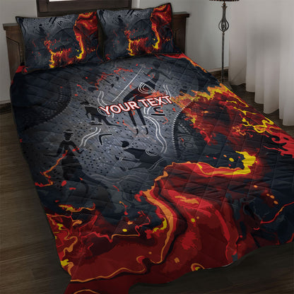 Australia Bushfire Aboriginal Personalised Quilt Bed Set Fire Dreaming Healing Country