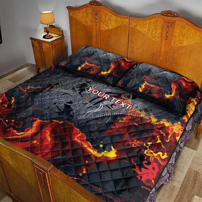 Australia Bushfire Aboriginal Personalised Quilt Bed Set Fire Dreaming Healing Country