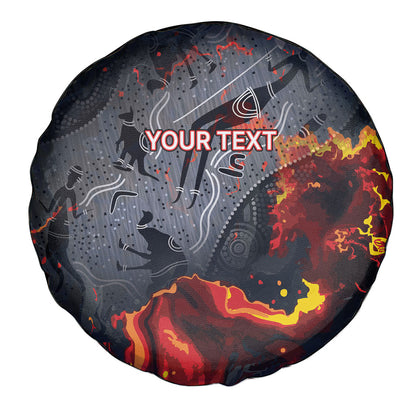 Australia Bushfire Aboriginal Personalised Spare Tire Cover Fire Dreaming Healing Country