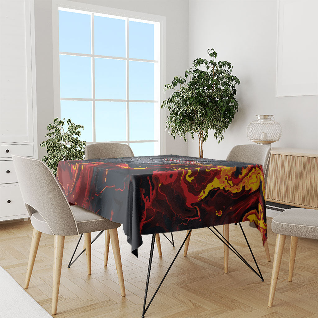 Australia Bushfire Aboriginal Personalised Tablecloth Fire Dreaming Healing Country