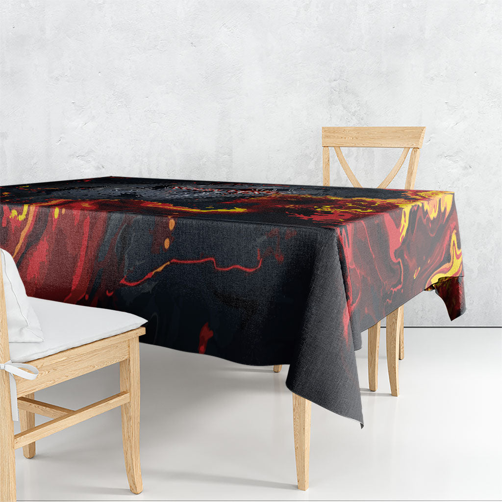 Australia Bushfire Aboriginal Personalised Tablecloth Fire Dreaming Healing Country