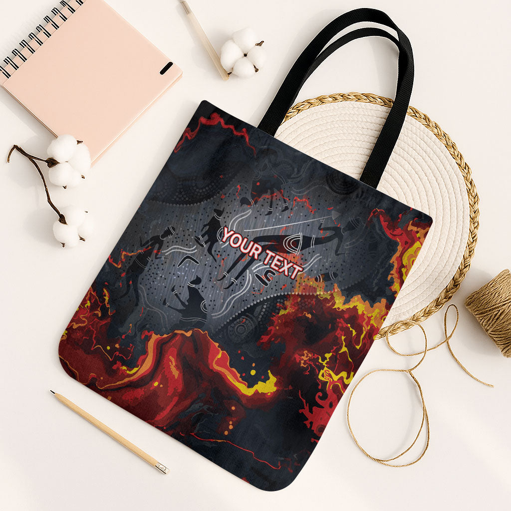 Australia Bushfire Aboriginal Personalised Tote Bag Fire Dreaming Healing Country