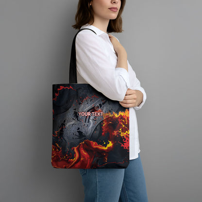 Australia Bushfire Aboriginal Personalised Tote Bag Fire Dreaming Healing Country