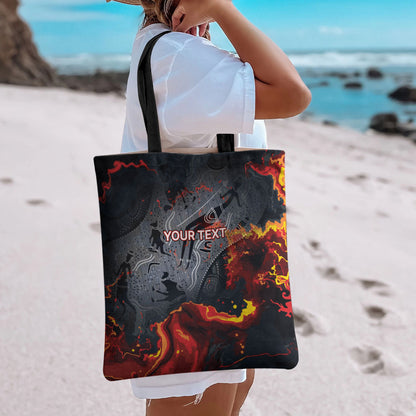 Australia Bushfire Aboriginal Personalised Tote Bag Fire Dreaming Healing Country