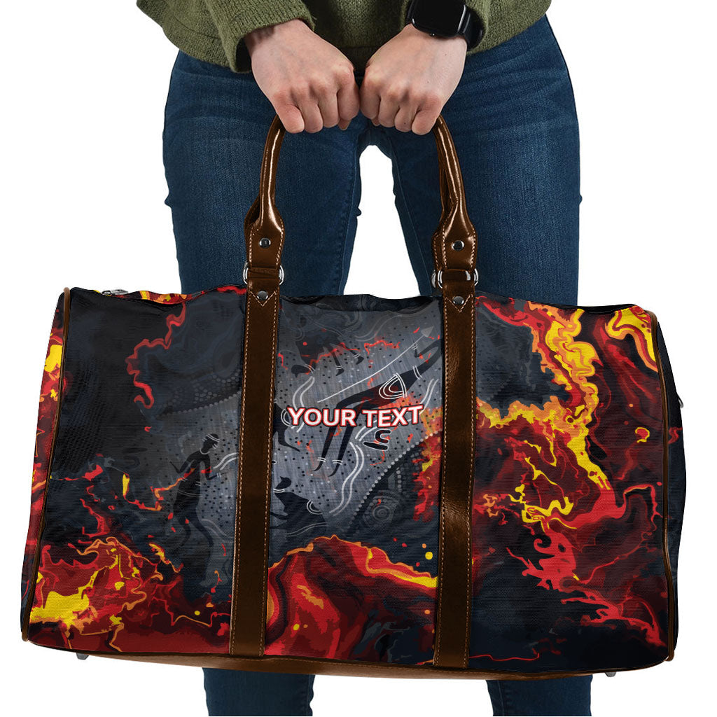 Australia Bushfire Aboriginal Personalised Travel Bag Fire Dreaming Healing Country