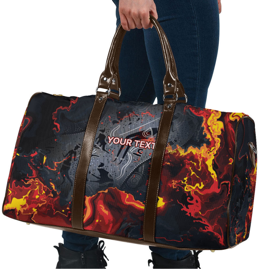 Australia Bushfire Aboriginal Personalised Travel Bag Fire Dreaming Healing Country