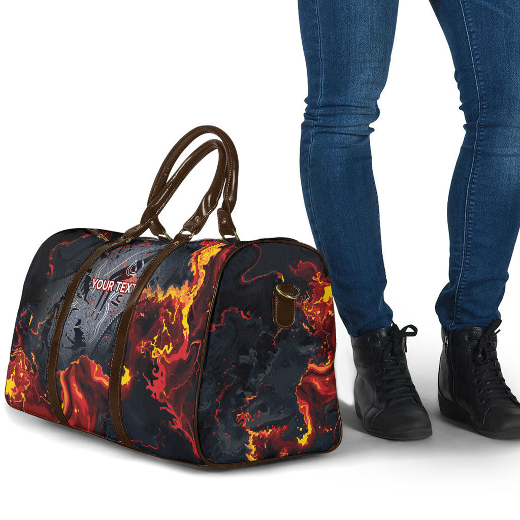 Australia Bushfire Aboriginal Personalised Travel Bag Fire Dreaming Healing Country