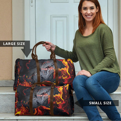 Australia Bushfire Aboriginal Personalised Travel Bag Fire Dreaming Healing Country