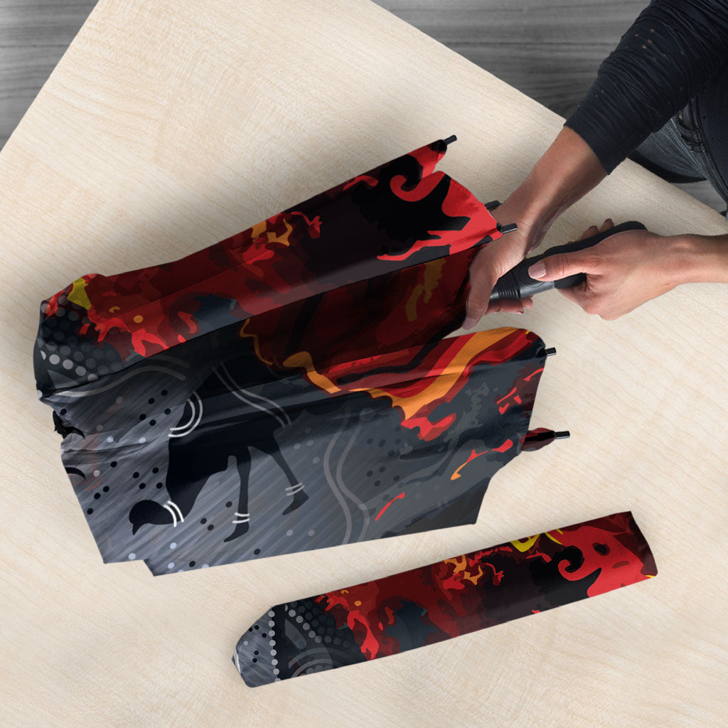 Australia Bushfire Aboriginal Personalised Umbrella Fire Dreaming Healing Country