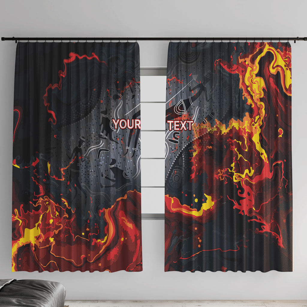 Australia Bushfire Aboriginal Personalised Window Curtain Fire Dreaming Healing Country