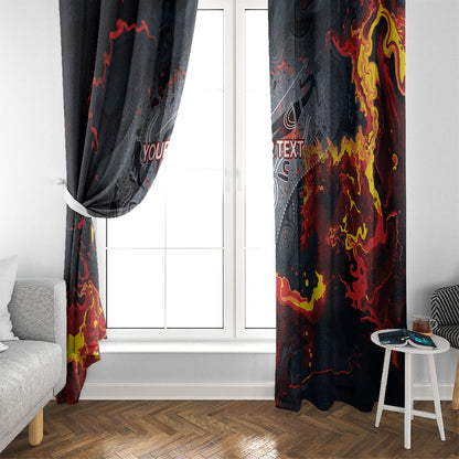 Australia Bushfire Aboriginal Personalised Window Curtain Fire Dreaming Healing Country