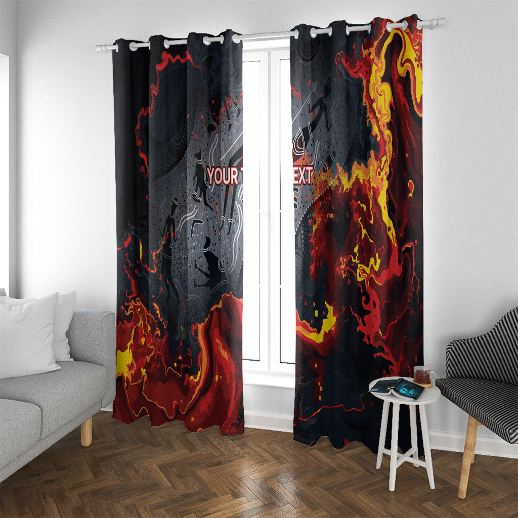 Australia Bushfire Aboriginal Personalised Window Curtain Fire Dreaming Healing Country