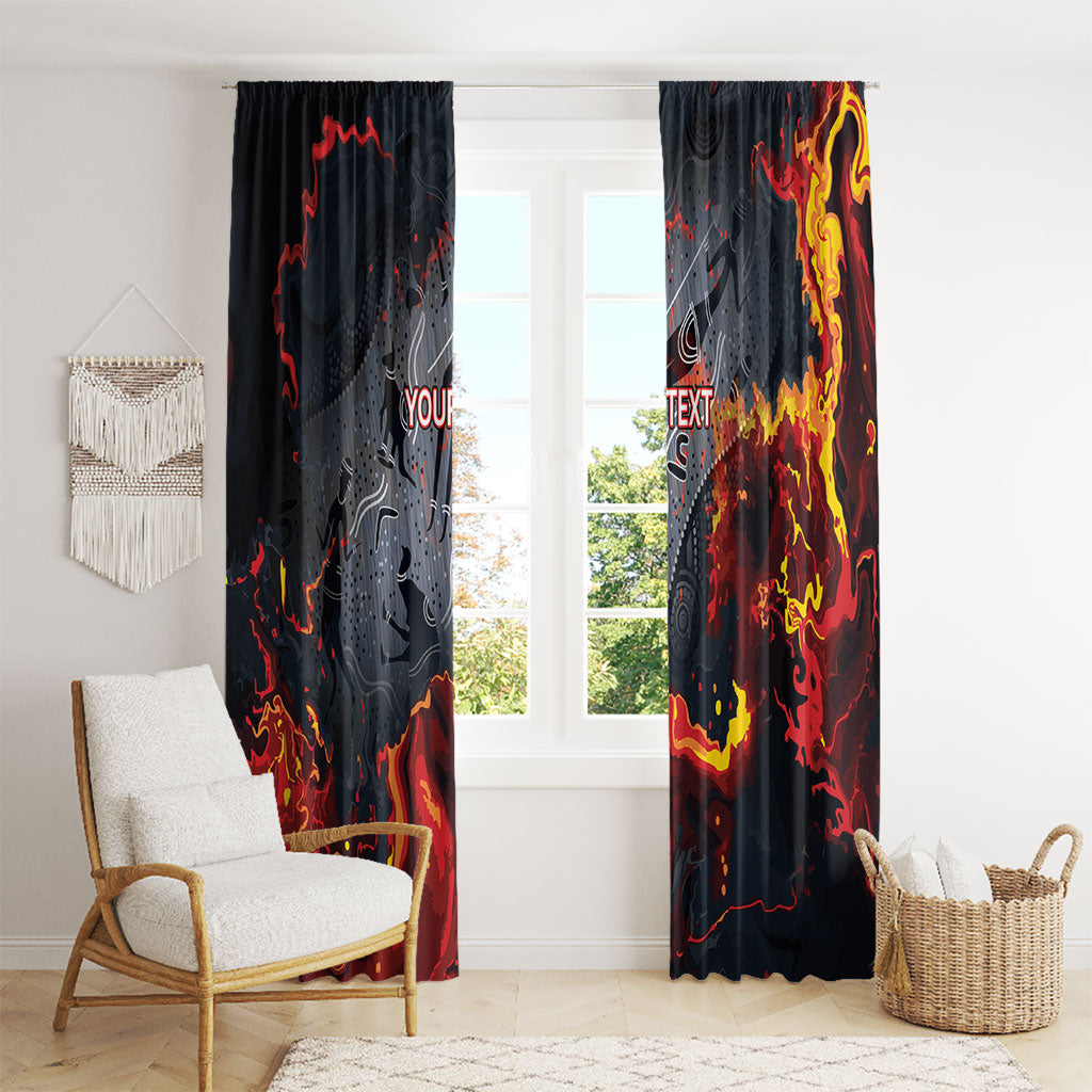 Australia Bushfire Aboriginal Personalised Window Curtain Fire Dreaming Healing Country