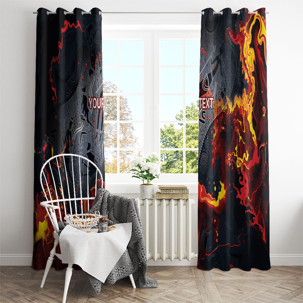 Australia Bushfire Aboriginal Personalised Window Curtain Fire Dreaming Healing Country