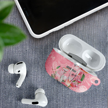Personalised Galah Cockatoo Eucalyptus Flowers AirPods Case Australian Breast Cancer Support Spirit