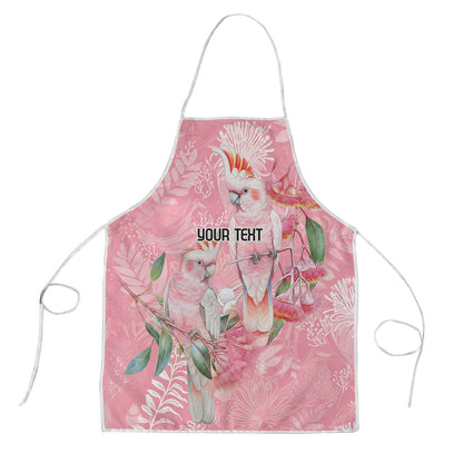 Personalised Galah Cockatoo Eucalyptus Flowers Apron Australian Breast Cancer Support Spirit