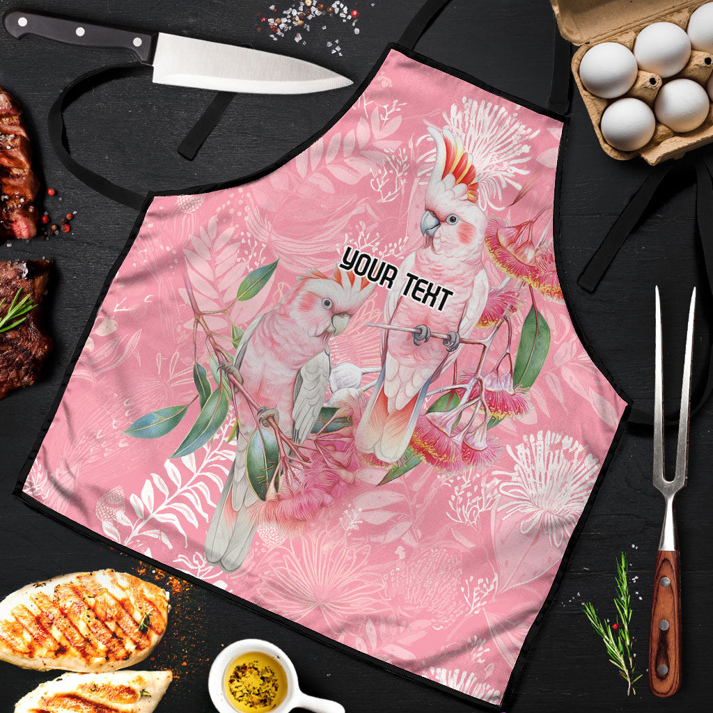 Personalised Galah Cockatoo Eucalyptus Flowers Apron Australian Breast Cancer Support Spirit