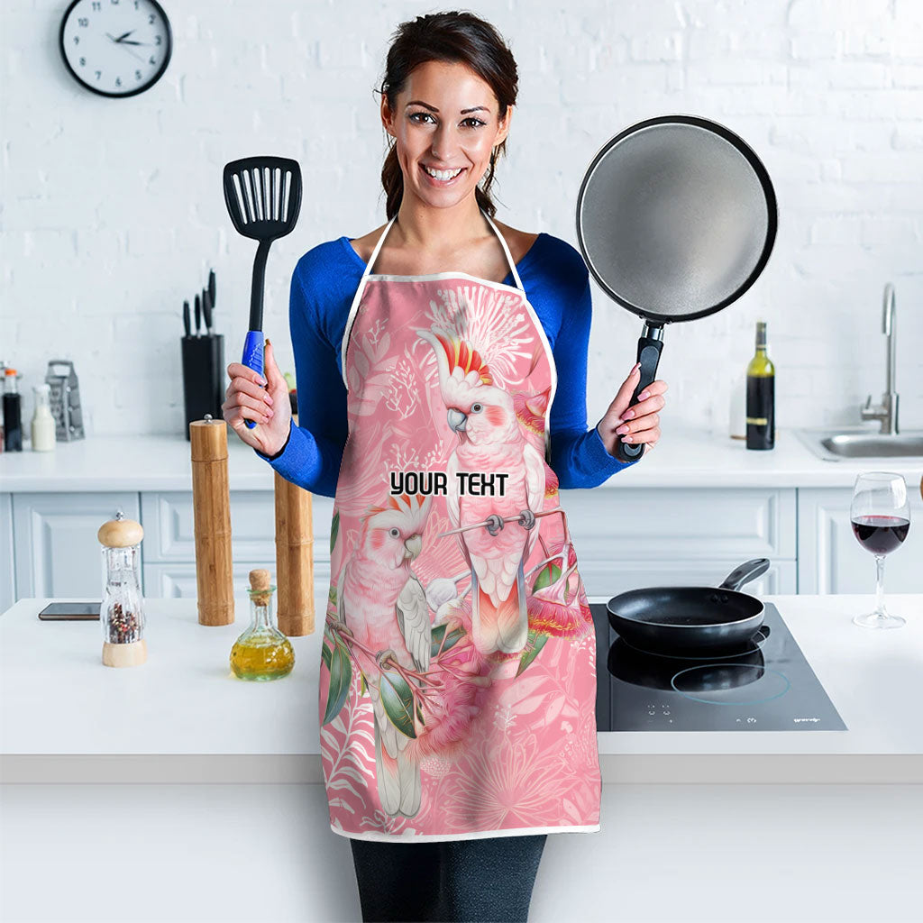 Personalised Galah Cockatoo Eucalyptus Flowers Apron Australian Breast Cancer Support Spirit