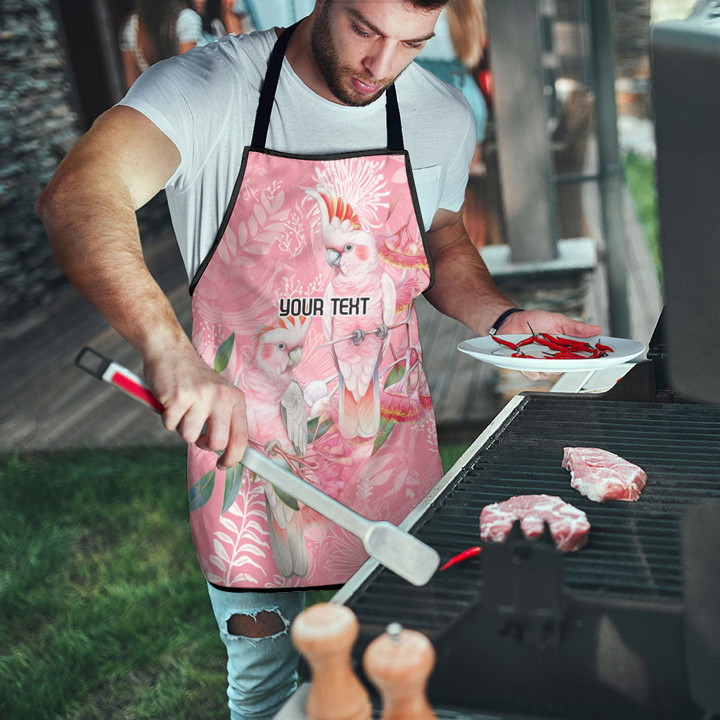 Personalised Galah Cockatoo Eucalyptus Flowers Apron Australian Breast Cancer Support Spirit