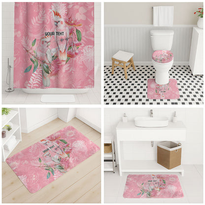 Personalised Galah Cockatoo Eucalyptus Flowers Bathroom Set Australian Breast Cancer Support Spirit