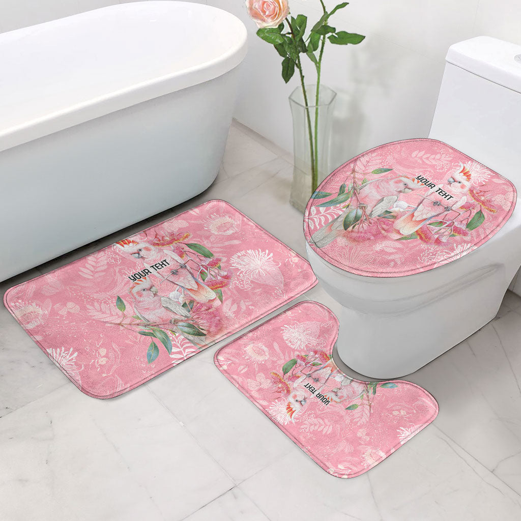 Personalised Galah Cockatoo Eucalyptus Flowers Bathroom Set Australian Breast Cancer Support Spirit