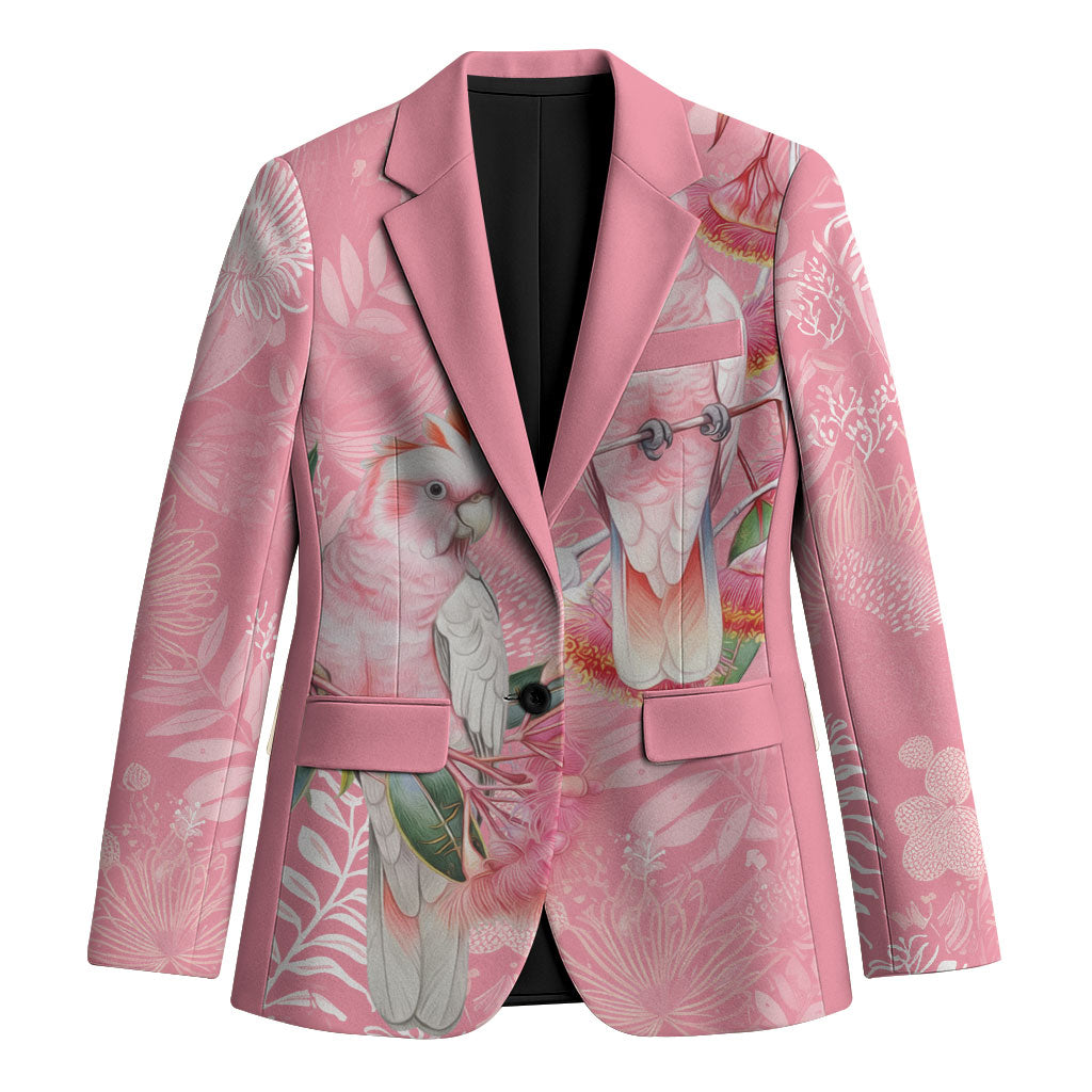 Personalised Galah Cockatoo Eucalyptus Flowers Blazer Australian Breast Cancer Support Spirit