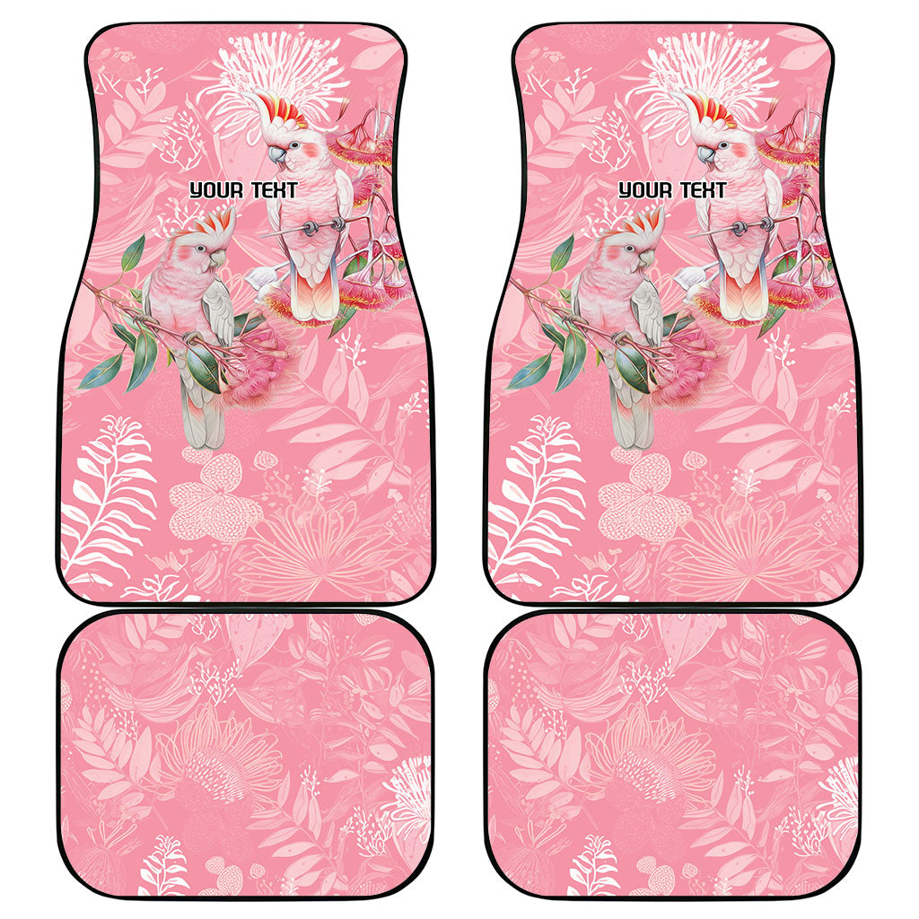 Personalised Galah Cockatoo Eucalyptus Flowers Car Mats Australian Breast Cancer Support Spirit