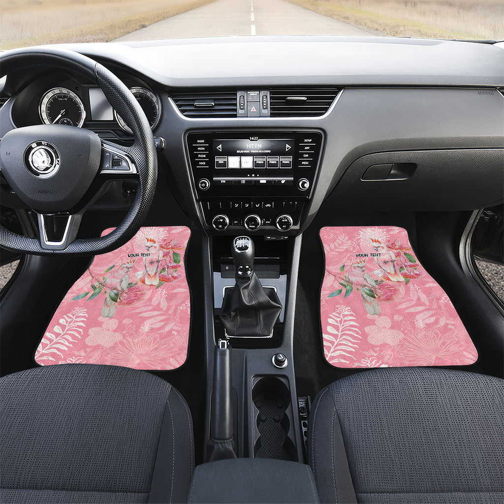 Personalised Galah Cockatoo Eucalyptus Flowers Car Mats Australian Breast Cancer Support Spirit