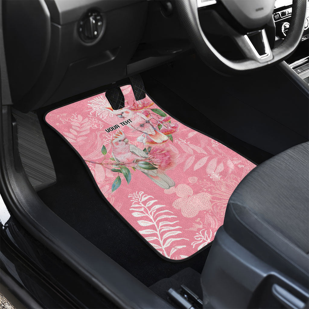 Personalised Galah Cockatoo Eucalyptus Flowers Car Mats Australian Breast Cancer Support Spirit