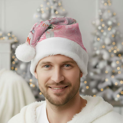Personalised Galah Cockatoo Eucalyptus Flowers Christmas Santa Hat Australian Breast Cancer Support Spirit