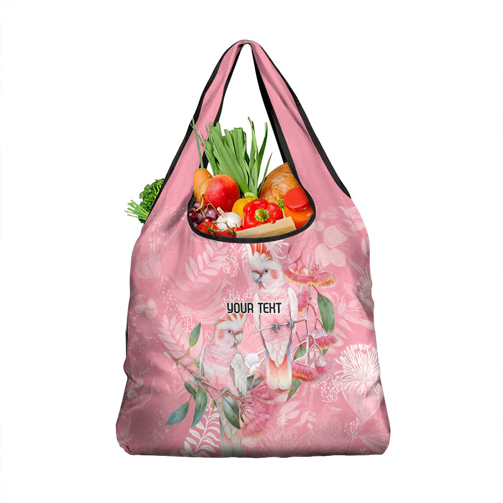 Personalised Galah Cockatoo Eucalyptus Flowers Grocery Bag Australian Breast Cancer Support Spirit
