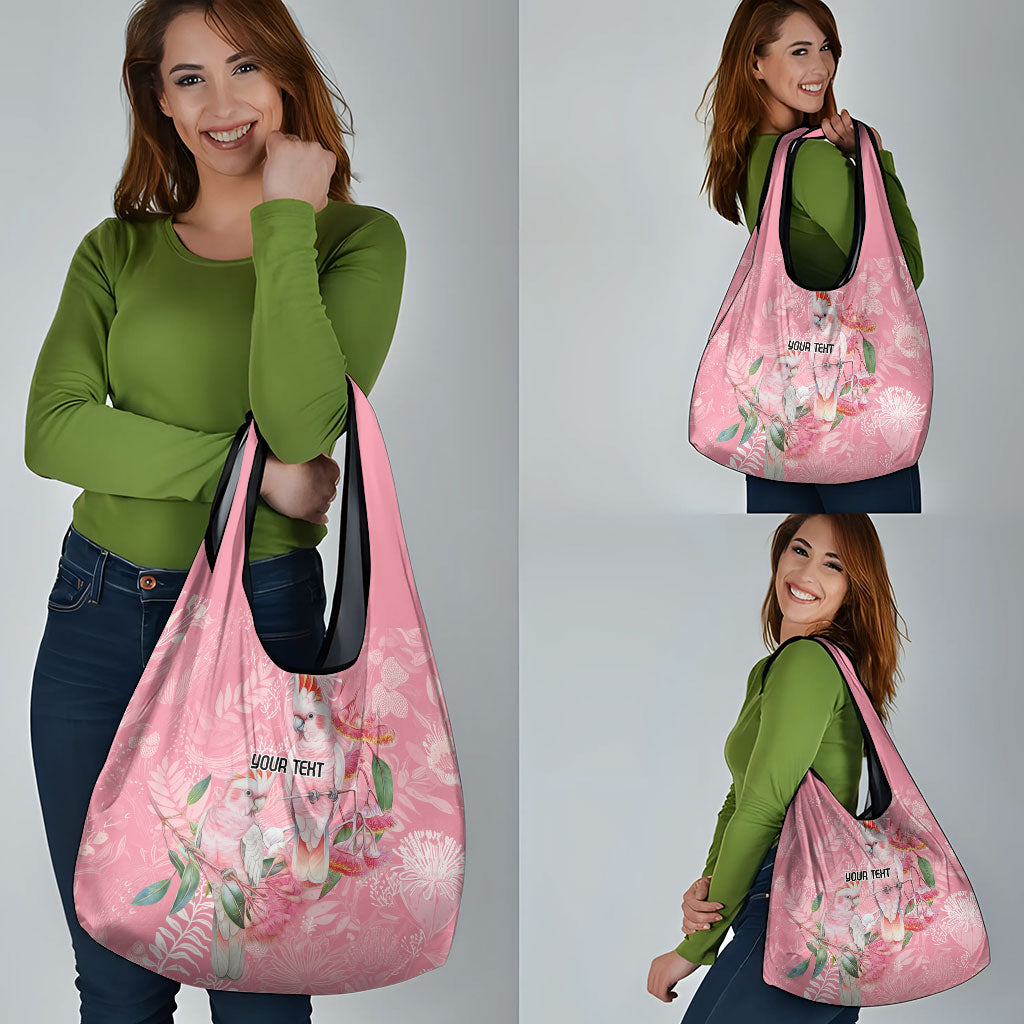 Personalised Galah Cockatoo Eucalyptus Flowers Grocery Bag Australian Breast Cancer Support Spirit