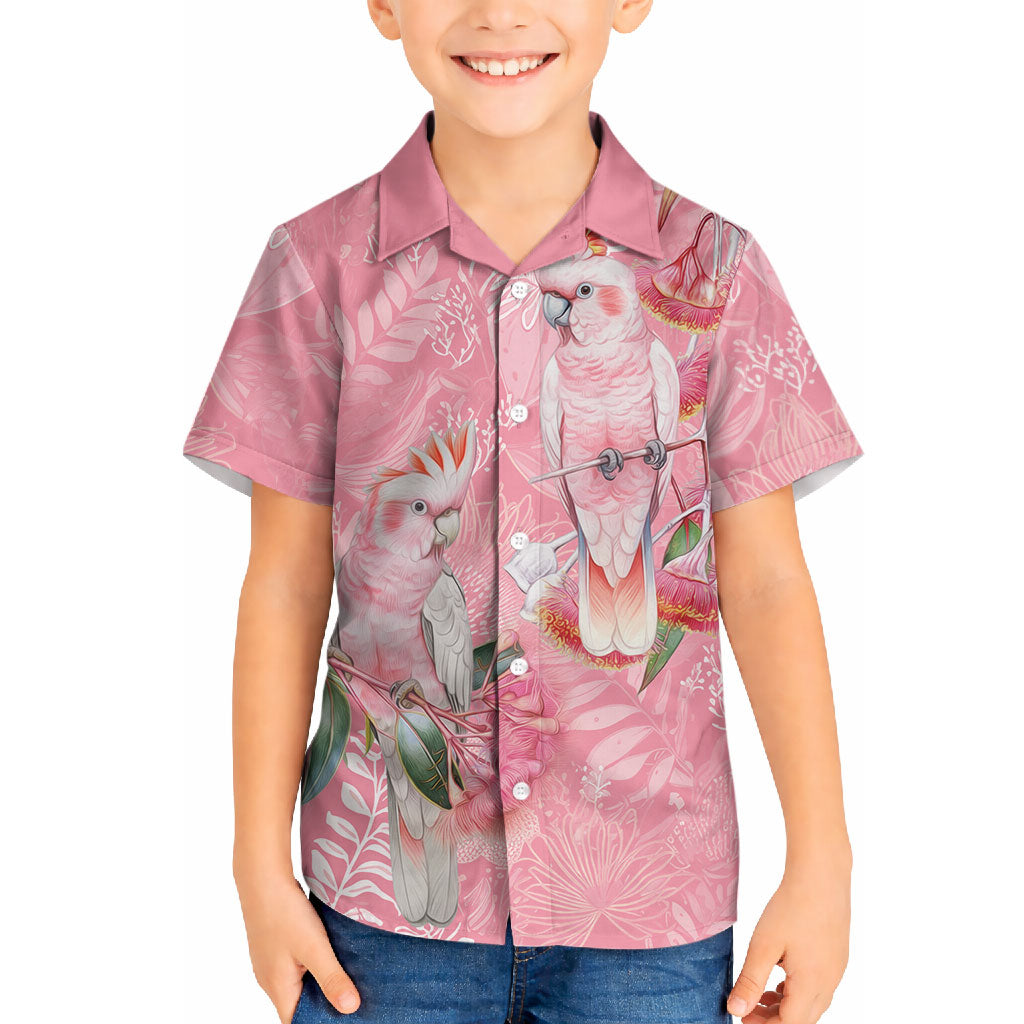 Personalised Galah Cockatoo Eucalyptus Flowers Hawaiian Shirt Australian Breast Cancer Support Spirit