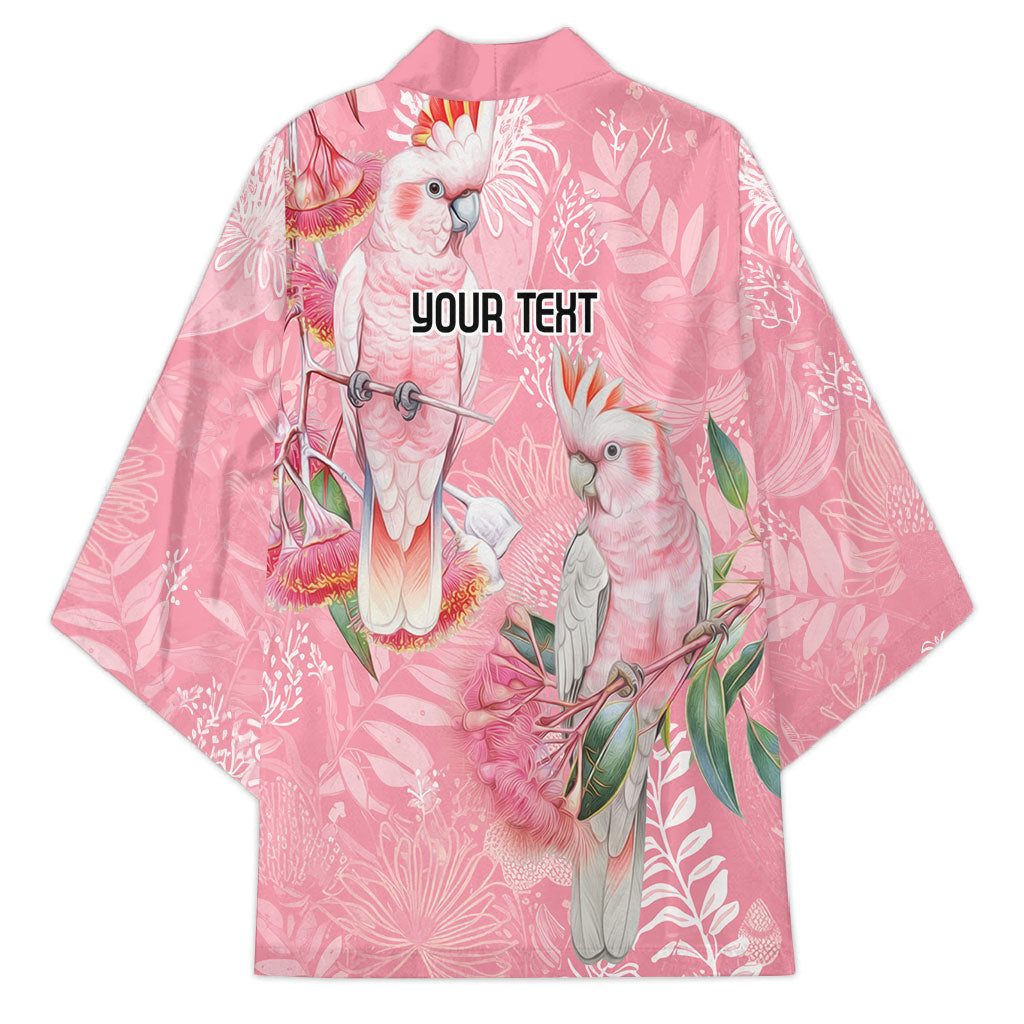 Personalised Galah Cockatoo Eucalyptus Flowers Kimono Australian Breast Cancer Support Spirit