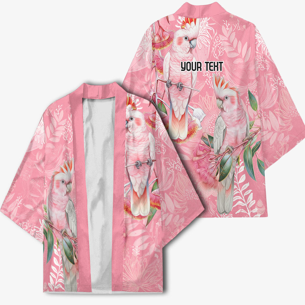 Personalised Galah Cockatoo Eucalyptus Flowers Kimono Australian Breast Cancer Support Spirit