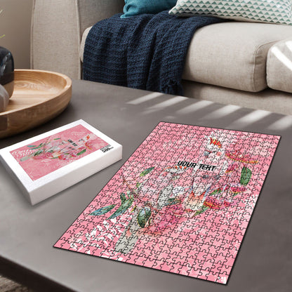 Personalised Galah Cockatoo Eucalyptus Flowers Puzzle Australian Breast Cancer Support Spirit