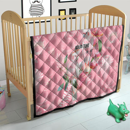 Personalised Galah Cockatoo Eucalyptus Flowers Quilt Australian Breast Cancer Support Spirit
