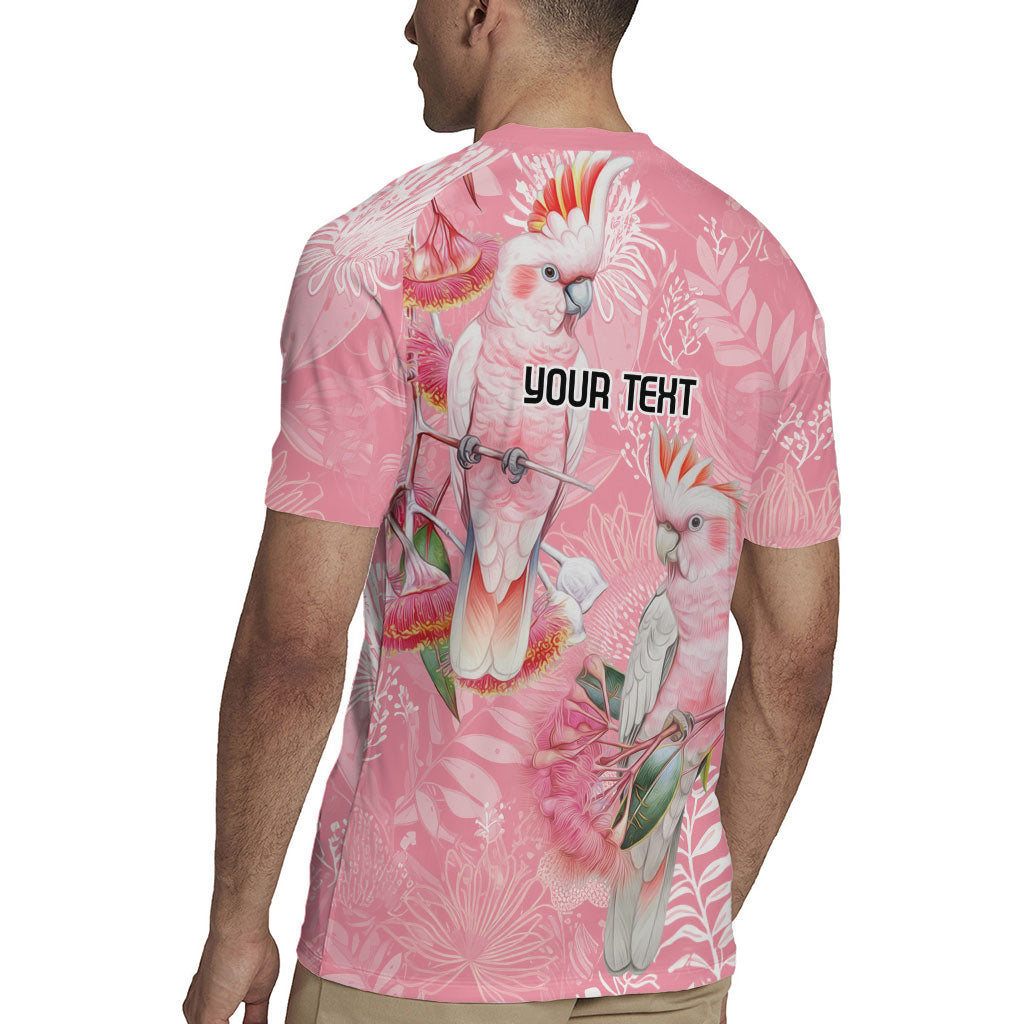Personalised Galah Cockatoo Eucalyptus Flowers Rugby Jersey Australian Breast Cancer Support Spirit