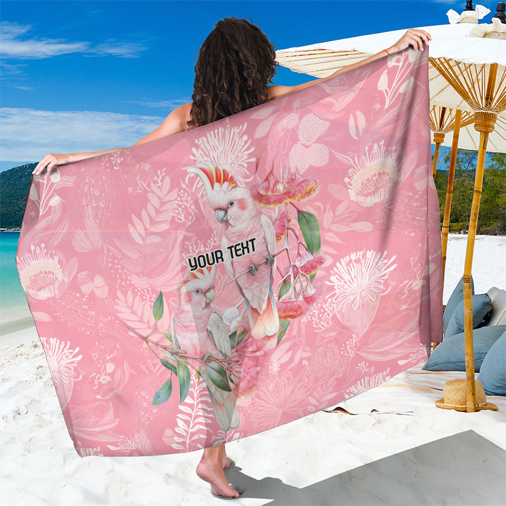 Personalised Galah Cockatoo Eucalyptus Flowers Sarong Australian Breast Cancer Support Spirit