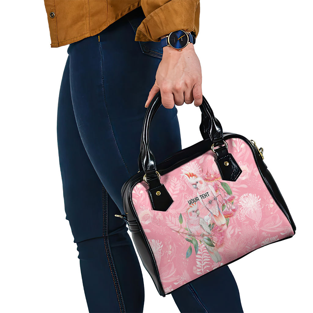 Personalised Galah Cockatoo Eucalyptus Flowers Shoulder Handbag Australian Breast Cancer Support Spirit