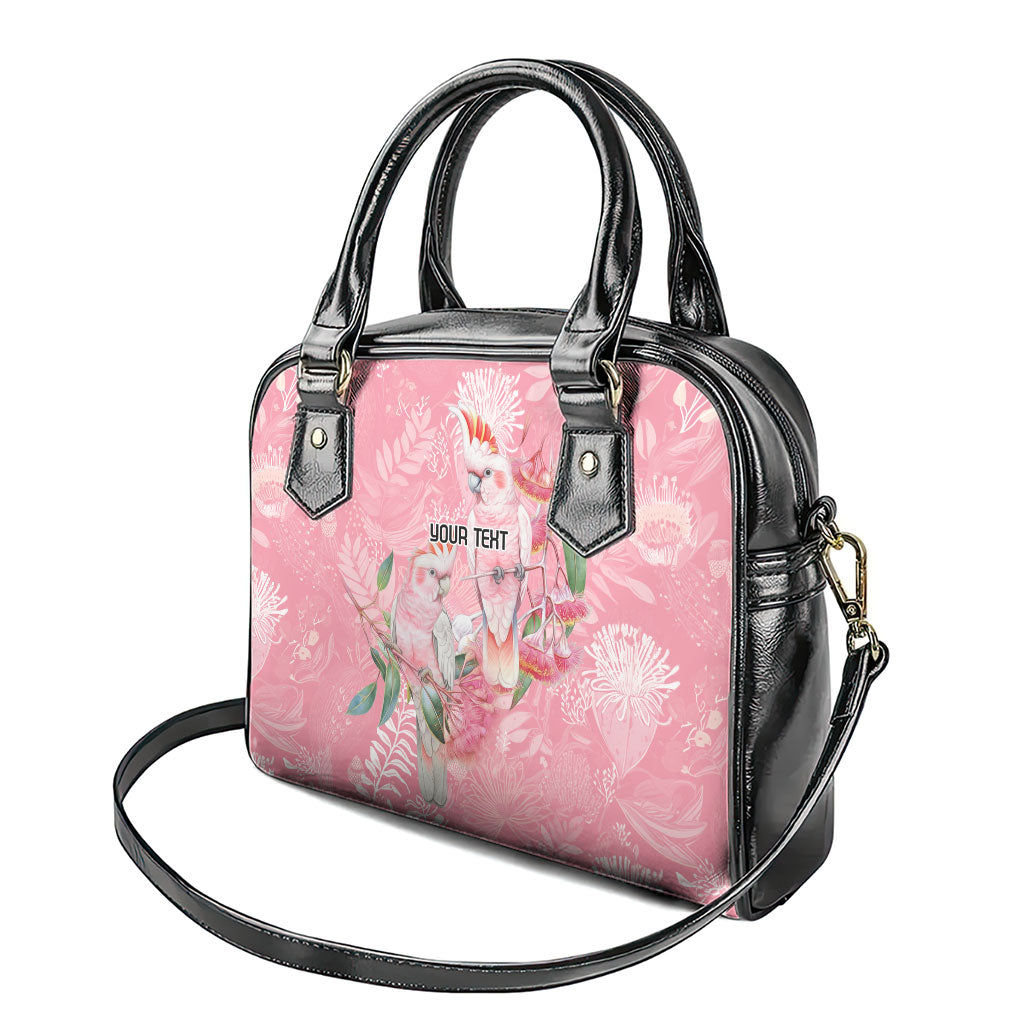 Personalised Galah Cockatoo Eucalyptus Flowers Shoulder Handbag Australian Breast Cancer Support Spirit