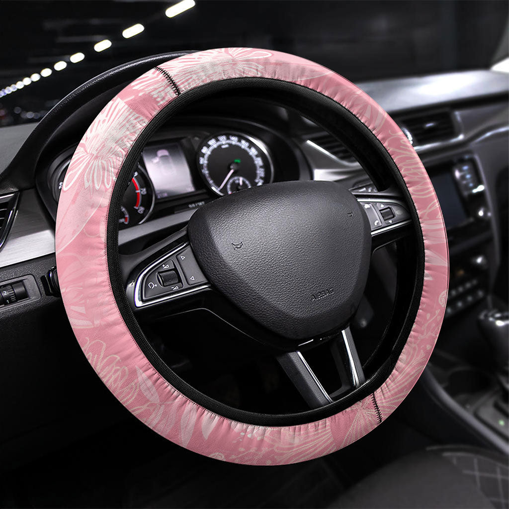 Galah Cockatoo Eucalyptus Flowers Steering Wheel Cover Australian Breast Cancer Support Spirit