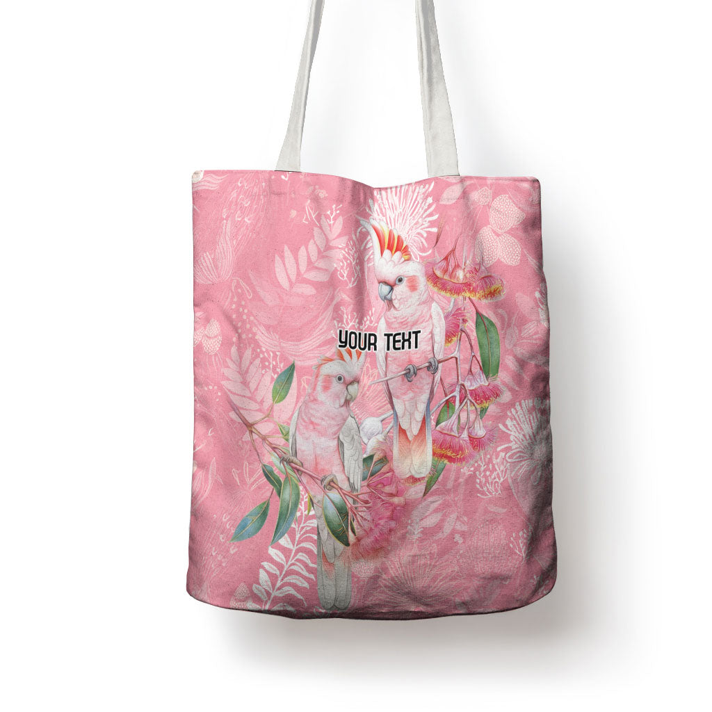 Personalised Galah Cockatoo Eucalyptus Flowers Tote Bag Australian Breast Cancer Support Spirit