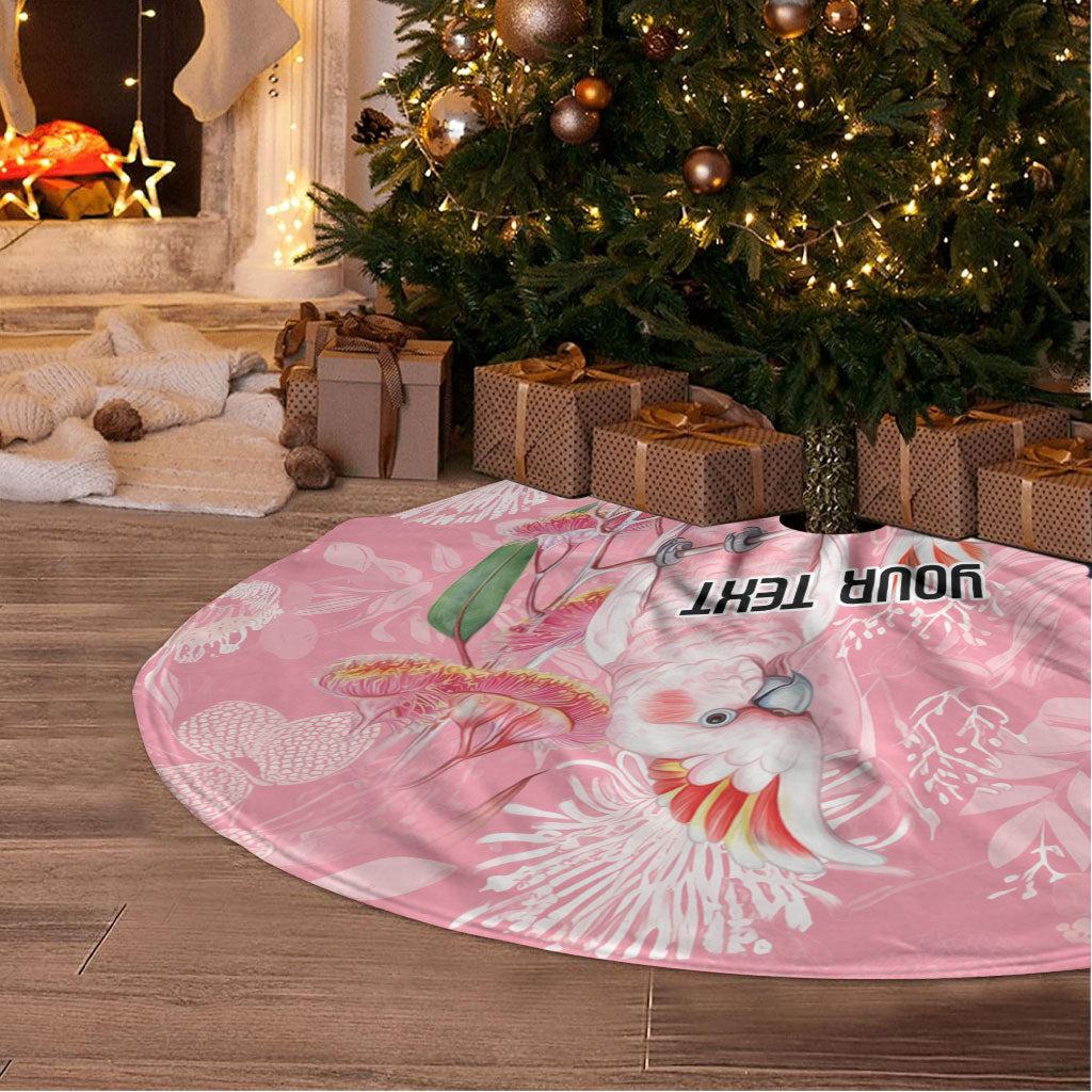 Personalised Galah Cockatoo Eucalyptus Flowers Tree Skirt Australian Breast Cancer Support Spirit